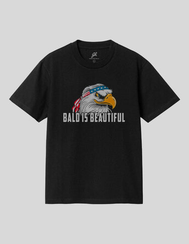 Bald is Beautiful T-Shirt Greater Half Black S